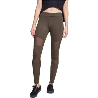 Imagen de Urban Classics Ladies TECH MESH Leggings Leggings, Mujer, Talla: XS, Darkolive