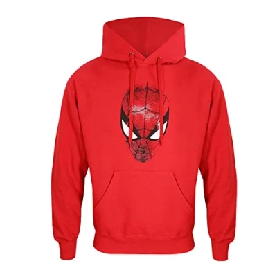 Imagen de Sudadera Con Capucha Unisex Spider man Crest L Rojo