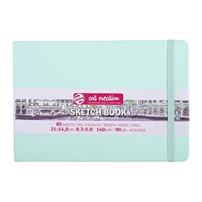 Imagen de Talens Art Creation Cuaderno de bocetos 80 hojas, 21 cm x 14,8 cm, menta fresca