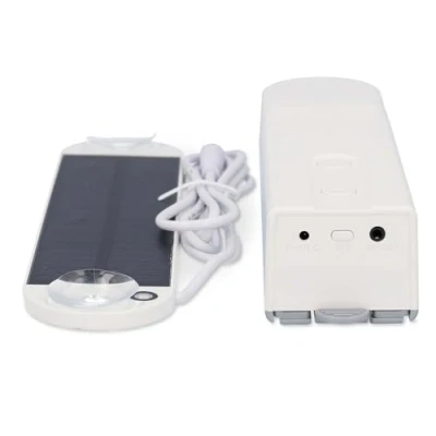 Imagen de Nedis Robots Sistema de Cables Cortinas Planas/estores Solar Powered/Alimentación por USB 2000 mAh Bluetooth Blanco