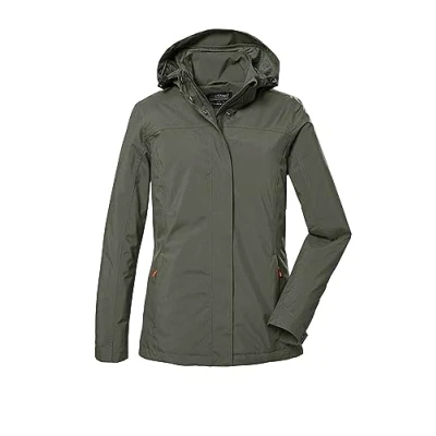Imagen de killtec Mujer Chaqueta funcional/chaqueta de exterior con capucha desmontable KOS 42 WMN JCKT, olive, 44, 41282 000