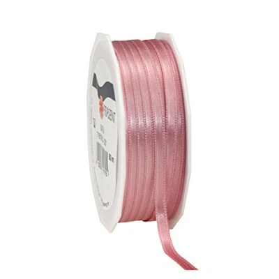 Imagen de C.E. Pattberg SATIN cinta de regalo rosa envejecida, 55 yardas para envolver regalos, 0.25 pulgadas ancho, decoración y manualidades, decorativa cada ocasión