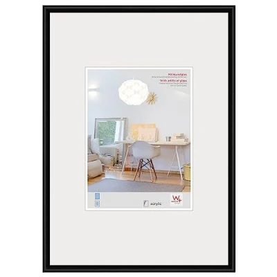 Imagen de walther design KVX460B New Lifestyle marco de fotos plástico con cristal acrílico, 40 x 60 cm, negro