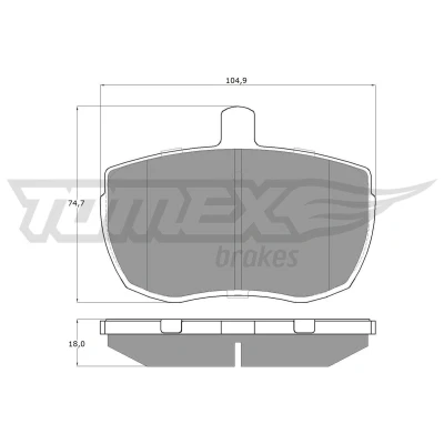 Imagen de TOMEX brakes TX 11 21 Juego de pastillas freno Eje delantero LAND ROVER: Defender SUV, Range Rover 1, SUV Cabrio, FORD: Transit Mk3 Furgón