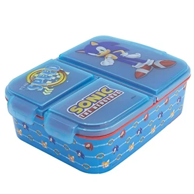 Imagen de Fiambrera infantil múltiple con 3 compartimentos de Sonic