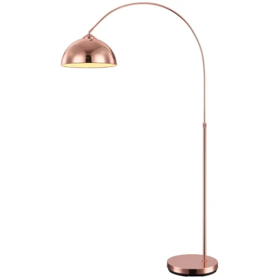 Imagen de GLOBO lmpara elegante piso de pie arqueado cobre color 1x E27 regulable NEWCASTLE 58227C