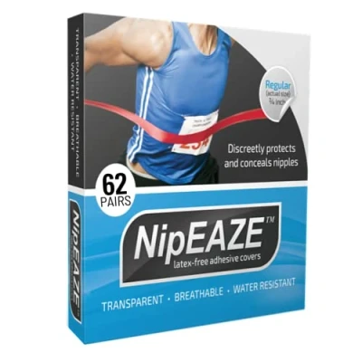 Imagen de NipEaze Value Pack The Original Transparent Nip Protector Nipple Chafing Prevention, Regular 62 Pairs