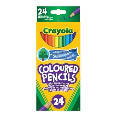 Imagen de CRAYOLA Lápices de Colores, 24 Colores Brillantes, Larga Duración, para la Escuela y el Ocio, 3624