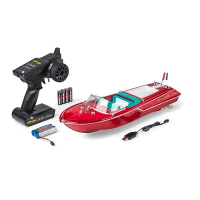 Imagen de Carson 500108055 Bella Luisa 2,4 GHz 100% RTR Barco Teledirigido, Lancha RC, Radiocontrol para Niños, Circuito de Seguridad, con Control Remoto