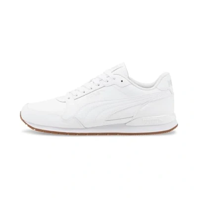 Imagen de Puma ST Runner V3 Unisex Zapatillas, Talla: 42, white/puma white/gum Piel/piel de imitación