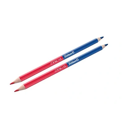 Imagen de Pelikan Lápices de colores (finos, triangulares) dos rojo y azul (2 unidades)