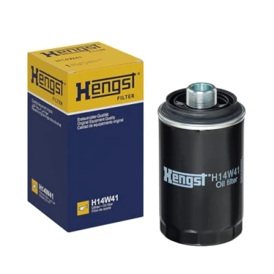 Imagen de HENGST FILTER H14W41 Filtro de aceite M27x1,5 enroscable VOLKSWAGEN: Multivan 5 (7HM, Transporter Bus,