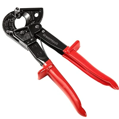 Imagen de cortador de cable trinquete, trinquete y alambre cortado hasta 240 mm², HS325A aluminio cobre resistente,