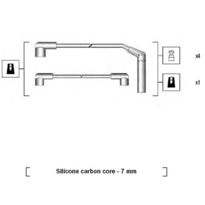 Imagen de MAGNETI MARELLI 941285040867 Juego de Cables Encendido MITSUBISHI: Starion
