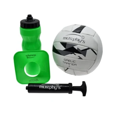 Imagen de Precision Murphy&#039;s Juego de Entrenamiento fútbol gaélico, Pelota tamaño 4, Camiseta Patadas, Botella Agua, Bomba y Bolsa Malla, Equipo gaélico Regalo