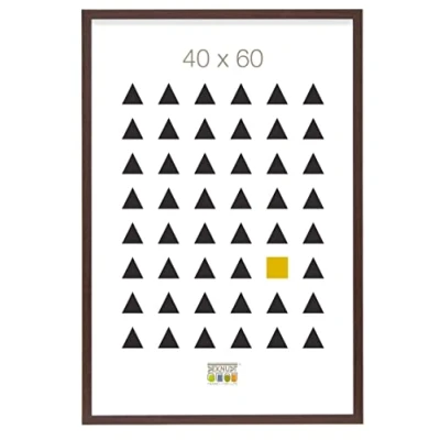 Imagen de Deknudt Frames S44CH4 40.0X60.0 Marco de Fotos (Madera, Fino, 63,5 x 43,5 1,47 cm), Color marrón Oscuro