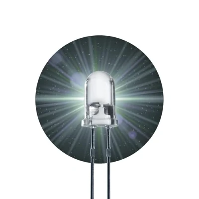 Imagen de Lumetheus LED Diodos Emisores, 5mm Color Blanco Ultrabrillante 25.000 mcd 50 piezas 2 3 V Pin Diodo Emisor de Luces LEDs