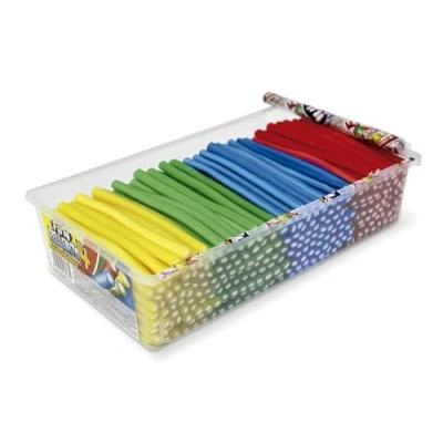 Imagen de Fini Rellenito 4 Colores Brillo Surtido Regaliz Relleno Estuche 200 Uds