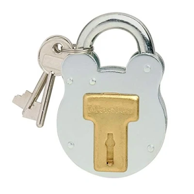 Imagen de Master Lock 2750EURD Candado de diseño vintage, Gris, 8,7 x 5 1,3 cm