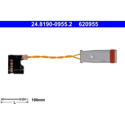 Imagen de ATE 24.8190 0955.2 Sensor de Desgaste Pastillas Frenos MERCEDES BENZ: Clase E Berlina, T modell