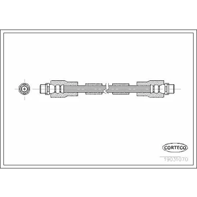 Imagen de CORTECO 19031070 Latiguillos de Freno Eje delantero 360 VOLKSWAGEN: Passat B5 GP Berlina
