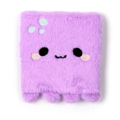 Imagen de Puckator Cuaderno con tapa de peluche Pulpo Animales dulces