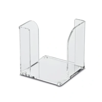 Imagen de MAUL Caja de Notas acrílica 9 x cm, Elegante Organizador Escritorio para Notas, Papel y Apto Muebles Gracias a los Nudos pie, Escritorio, Oficina Estante,