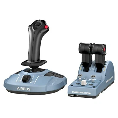 Imagen de Thrustmaster TCA Officer Pack Airbus Edition réplicas famosos cuadrante de aceleración y palanca control lateral PC
