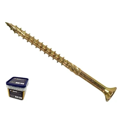 Imagen de Forgefix FORFFP5100YT FFP5100YT ForgeFast Pozi Tornillo para Madera ZY 5,0 x 100 mm, Tina 300, Amarillo