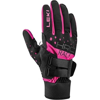 Imagen de LEKI HRC Race Shark Guantes de Carrera (Negro Rosa, EU 7.5)