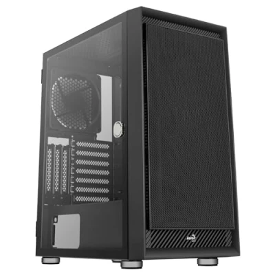 Imagen de Aerocool GRAPHITEV1, Caja PC ATX, Cristal Templado, Panel Frontal Mesh, Negro