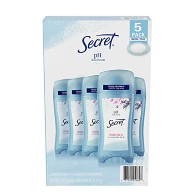 Imagen de Secret Invisible Solid Deodorant, Powder Fresh (2.6 oz., 5 pk.) by