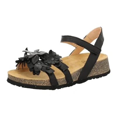 Imagen de Think! KOAK Riemchen Sandalias de cuña, Mujer, Talla: 43, Black Zapatos