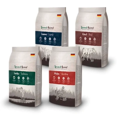 Imagen de VenandiAnimal Comida seca de calidad para gatos pack degustación cordero, 4 x 1,5 kg (paquete 4), sin cereales y con carne pescado frescos