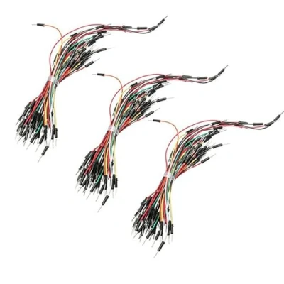 Imagen de Aihasd 3X 65pcs Sin Soldadura Flexibles Cables de Puente Protoboard Cable Macho a para Arduino