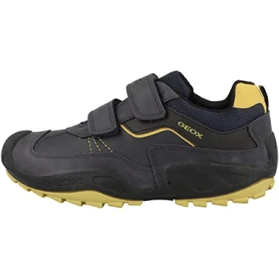 Imagen de Geox J New Savage Boy A, Zapatos para Niño, Multicolor (Navy/Ochreyellow), 24 EU