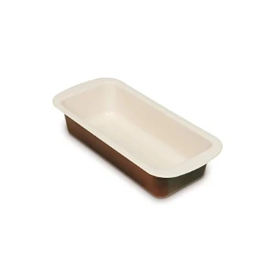 Imagen de Guardini, Chocoforme, Molde para Plumcake, 25x11 cm. Material: Acero con Revestimiento Antiadherente, Color Beige chocolate