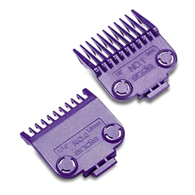 Imagen de Andis 1900 Pack de 2 peines magnéticos, nano plata, 1,5 3 mm