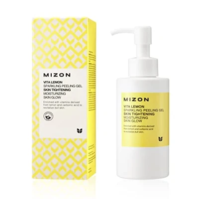 Imagen de MIZON Vita Lemon Peeling Gel, Aceite de cáscara limón y agua con gas, Estiramiento la piel, Hidratación, Vitalidad Elimina las células muertas piel (145 g)