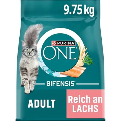 Imagen de PURINA ONE Bifensis Croquetas de Salmón para Gatos Adultos Bolsa 9,75 kg
