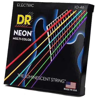 Imagen de DR String MCE 10 Multi Color Juego Cuerdas Eléctrica