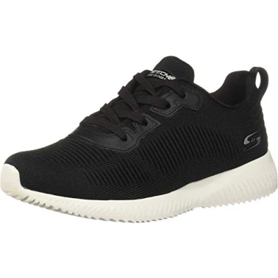Imagen de Skechers Bobs Squad Tough Talk, Zapatillas Mujer, Black Engineered Knit, 41 EU