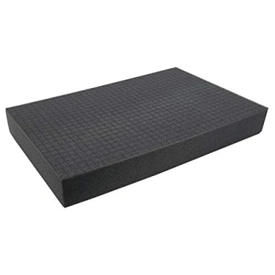 Imagen de HMF 1456 70 Alfombrilla de espuma rejilla, protección para maletines y juegos miniaturas, 345 x 550 mm, altura: mm
