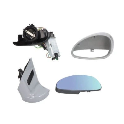 Imagen de espejo retrovisor Blic 5402 04 1139853 izquierda imprimado eléctrico completo, térmico, tintado en azul, convexo CITROËN: C4 Coupé