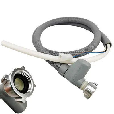 Imagen de manguera de entrada seguridad, universal reemplazo del conector Aquastop 3/4 &quot;para Ariston Bosch Hotpoint LG Siemens Whirlpool C00372679 668113 299756 Lavadora y lavavajillas 2M