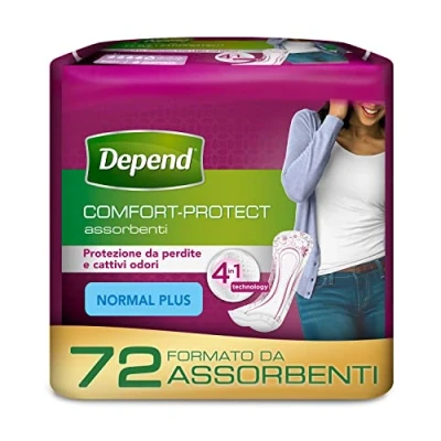 Imagen de Depend Normal Plus para Incontinencia, 72 Almohadillas