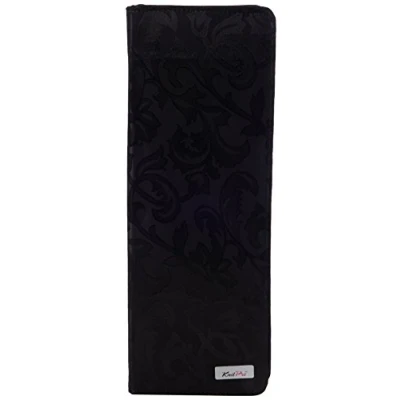 Imagen de KNIT PRO Estuche para agujas de tejer 35 cm, en carcasa algodón rígido, color negro