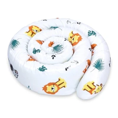 Imagen de Totsy Baby Almohada para Dormir de Lado Algodón 300 cm cojin Cervical Enrollable Lavable Cojines Grandes el Cuerpo Safari
