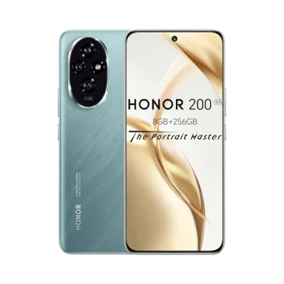 Imagen de HONOR Smartphone 200, teléfono móvil 5G, 6.7 pulgadas, carga rápida de 5200 mAh, 100 W, cámara principal triple 50 MP, ultrafina 7.7 mm, pantalla protección ocular, verde esmeralda
