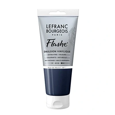 Imagen de Lefranc Bourgeois vinilo Pintura Acrílica, extra fina color de para artistas, Preussischblau, 80ml Tube Vinylfarbe